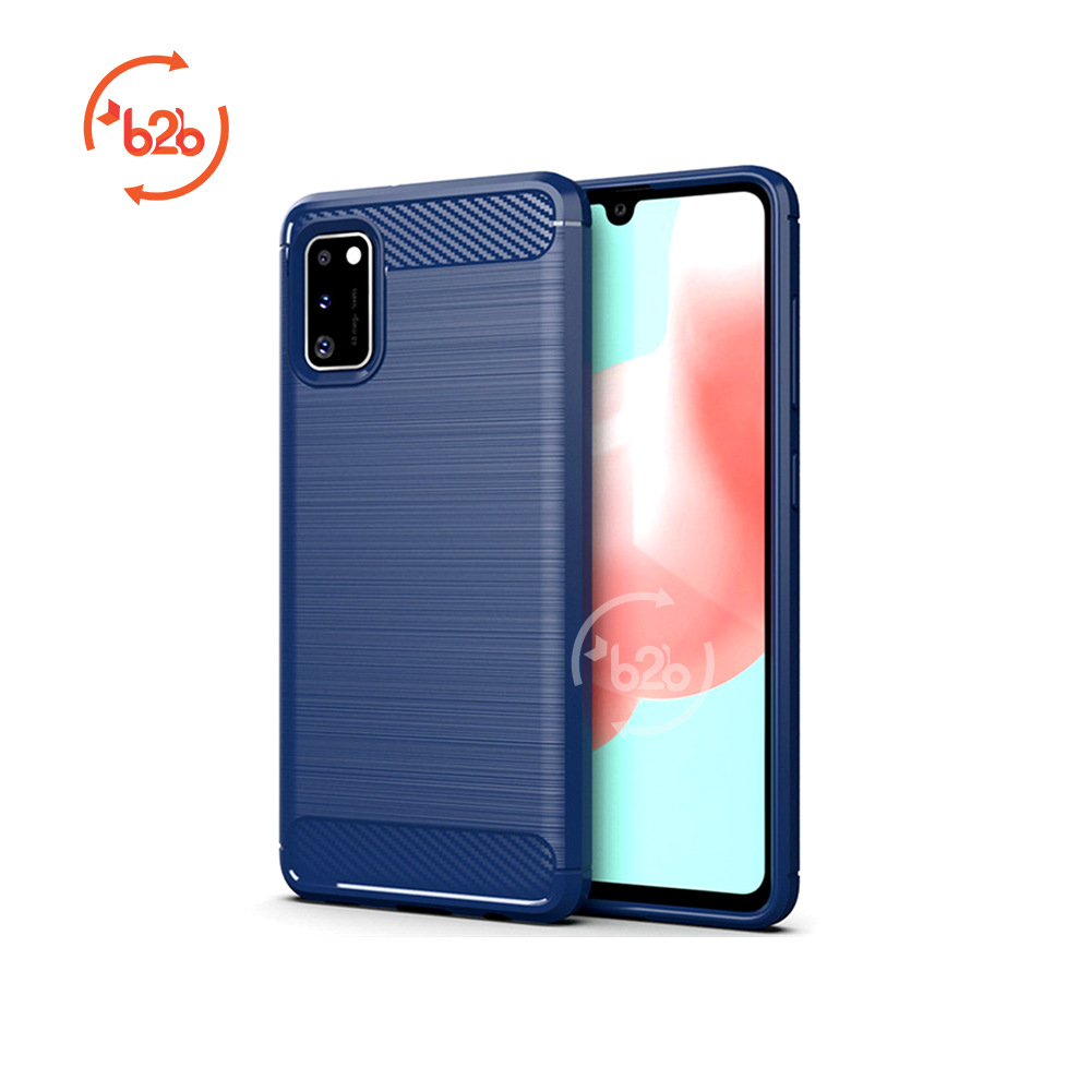 Picture of For Samsung Galaxy A41 Carbon Fiber High Quality Soft Mobile Back Cover (Black) for Samsung Galaxy A41