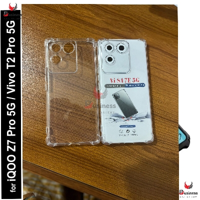 Picture of For vivo iQOO Z7 Pro / Vivo T2 Pro 5g / Vivo S17e Silicone Airbag Cover Shockproof Transparent Protective Clear Back Cover Tpu Case - Camera (Back Case Cover For Smartphone)