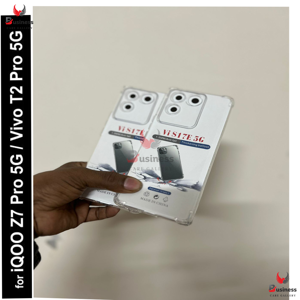 Picture of For vivo iQOO Z7 Pro / Vivo T2 Pro 5g / Vivo S17e Silicone Airbag Cover Shockproof Transparent Protective Clear Back Cover Tpu Case - Camera (Back Case Cover For Smartphone)