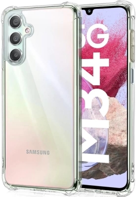 Picture of Transparent back cover For Samsung Galaxy M34 5G / Samsung Galaxy F34 5G Luxury transparent Protect Back Cover Soft Case