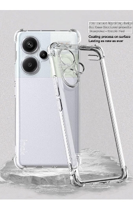 Picture of For Xiaomi Redmi Note 13 Pro Plus 5G - Premium Silicone Case Crystal Clear Soft TPU Ultra-Thin Transparent Flexible Protective Mobile Phone Back Cover With Side Bumper