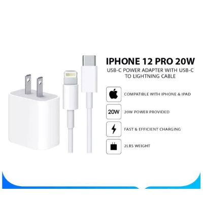 Picture of IPhone Fast Wall 20 Watts USB Type-C Fast Charging Cable is applicable for iPhone 12-12 Pro-12 Pro MAX-12 MINI-11 Pro MAX-11