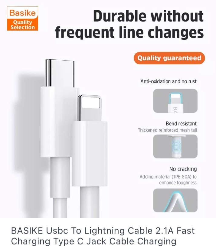 Picture of 20W PD Fast Charger Cable For Apple iphone 12 pro max - ips