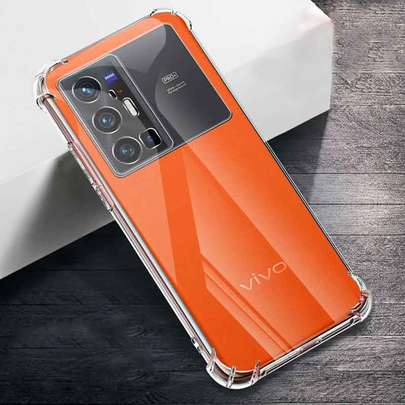 Picture of For Vivo X70 Pro Shock-Resistant Flexible TPU Camera Protection Rubber Soft Silicone Anti Dropping Phone Cover