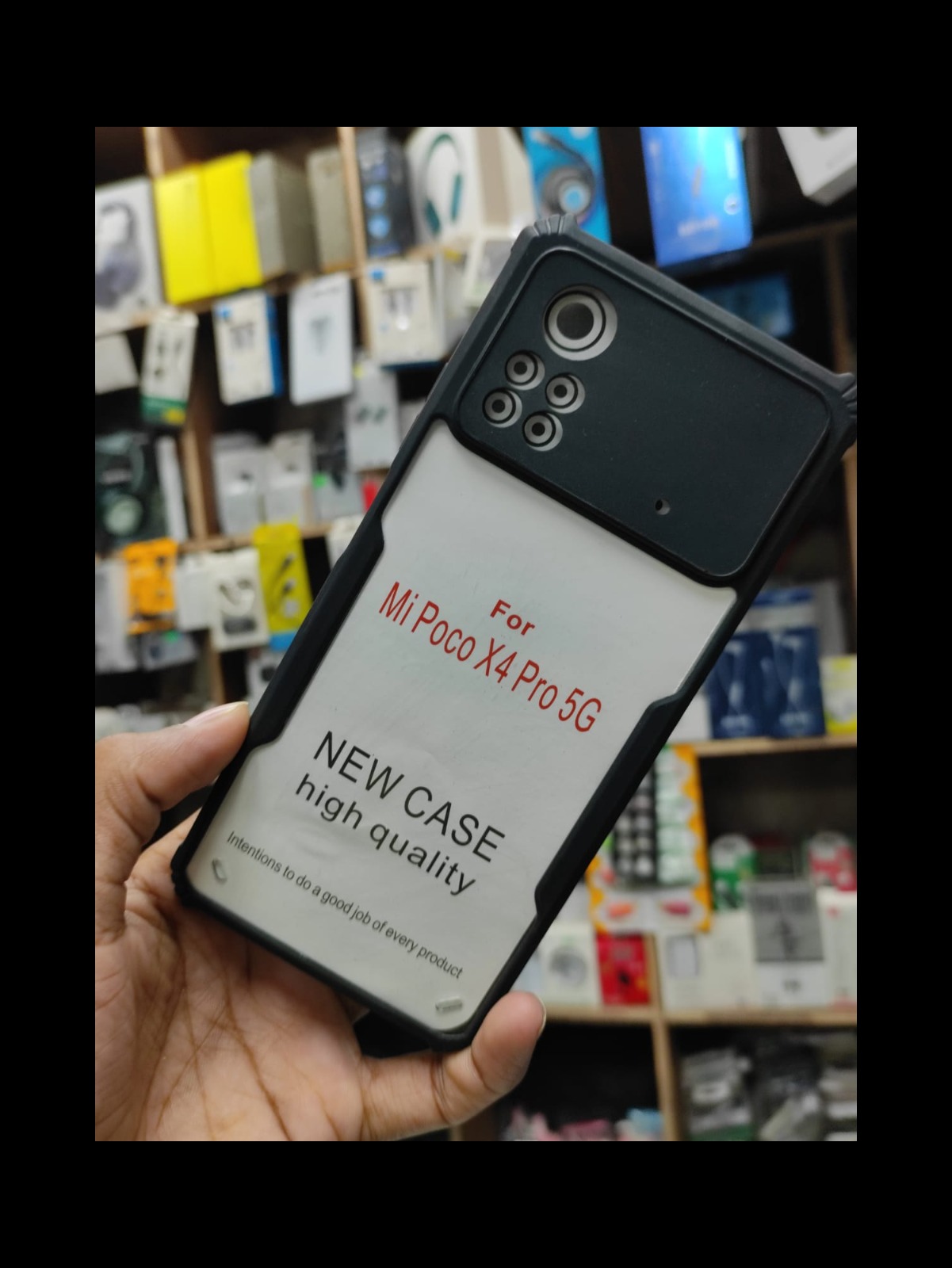 Picture of Xiaomi Poco X4 Pro 5G Transparent Black Shockproof Camera