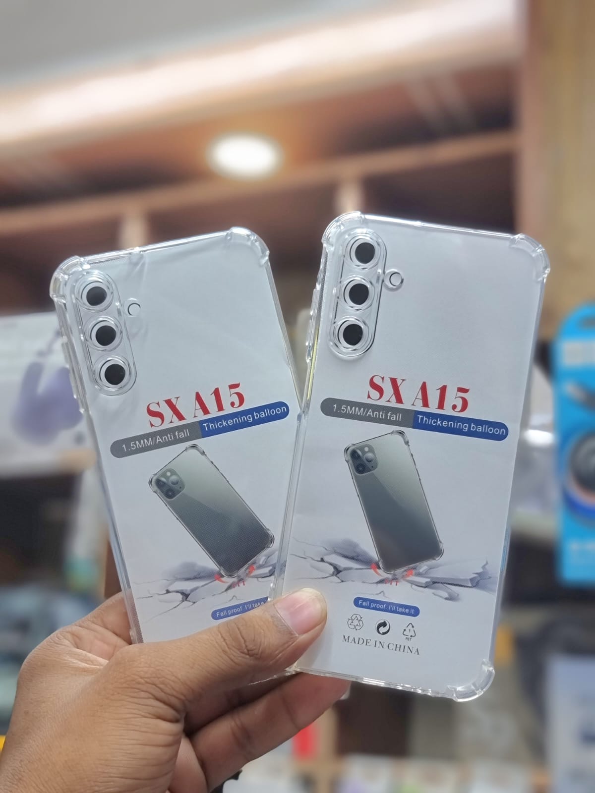 Picture of For Samsung Galaxy A15 Shockproof Bumper Case with Clear Soft TPU Protective Phone Cover Anti-Scratch