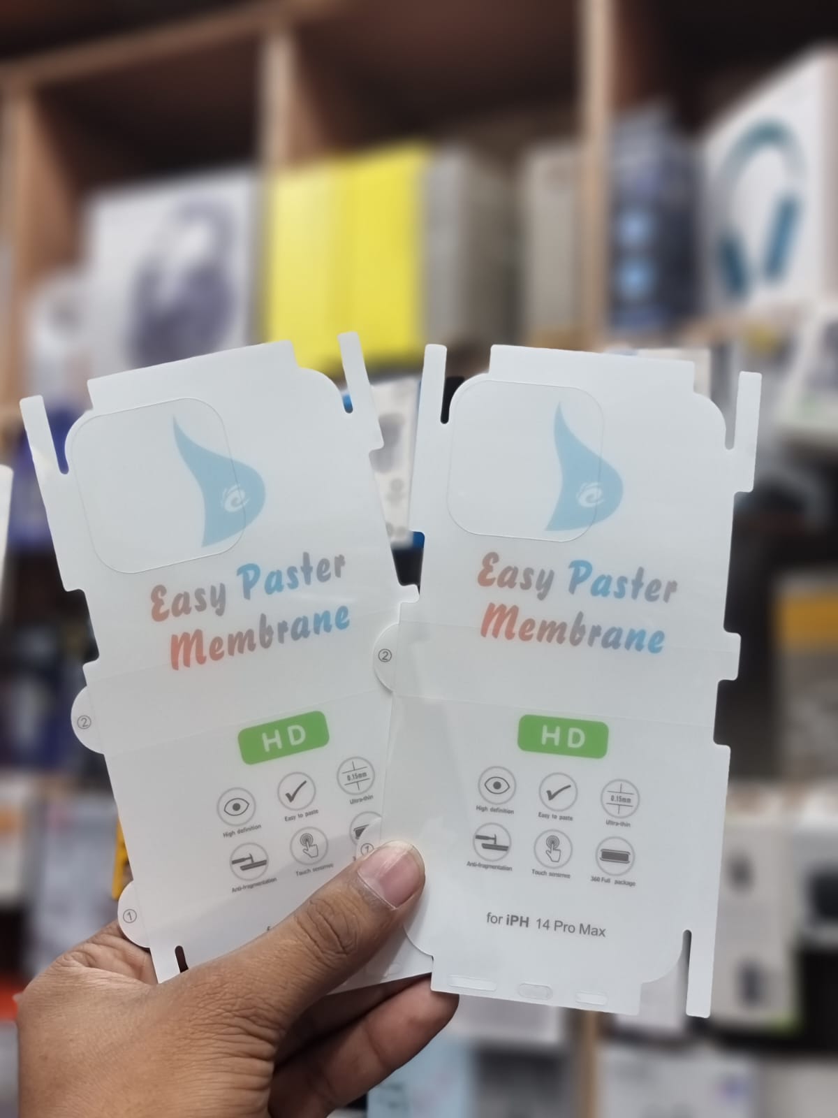 Picture of Full HD Crystal Clear Back Shield Protection For Iphone 15 pro max  Back Screen Protector