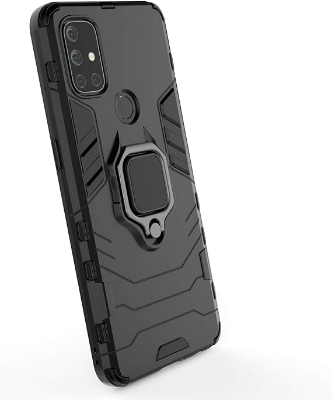 Picture of Ankoe for OnePlus Nord N10 5G Case, Shockproof Hybrid Heavy Duty Armor Dual Layer Hard Back Case with [Magnetic Car Mount] Ring Holder Cover for OnePlus Nord N10 5G