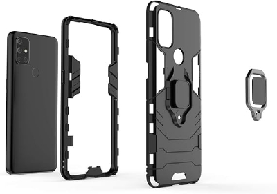 Picture of Ankoe for OnePlus Nord N10 5G Case, Shockproof Hybrid Heavy Duty Armor Dual Layer Hard Back Case with [Magnetic Car Mount] Ring Holder Cover for OnePlus Nord N10 5G