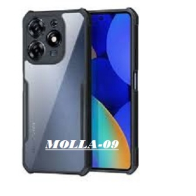 Picture of For Tecno Spark 10 Pro / Spark K17 Shockproof TPU Bumper Clear Acrylic Mobile Phone Case For Tecno Spark 10 Pro Back Cover