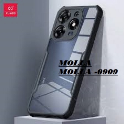 Picture of For Tecno Spark 10 Pro / Spark K17 Shockproof TPU Bumper Clear Acrylic Mobile Phone Case For Tecno Spark 10 Pro Back Cover