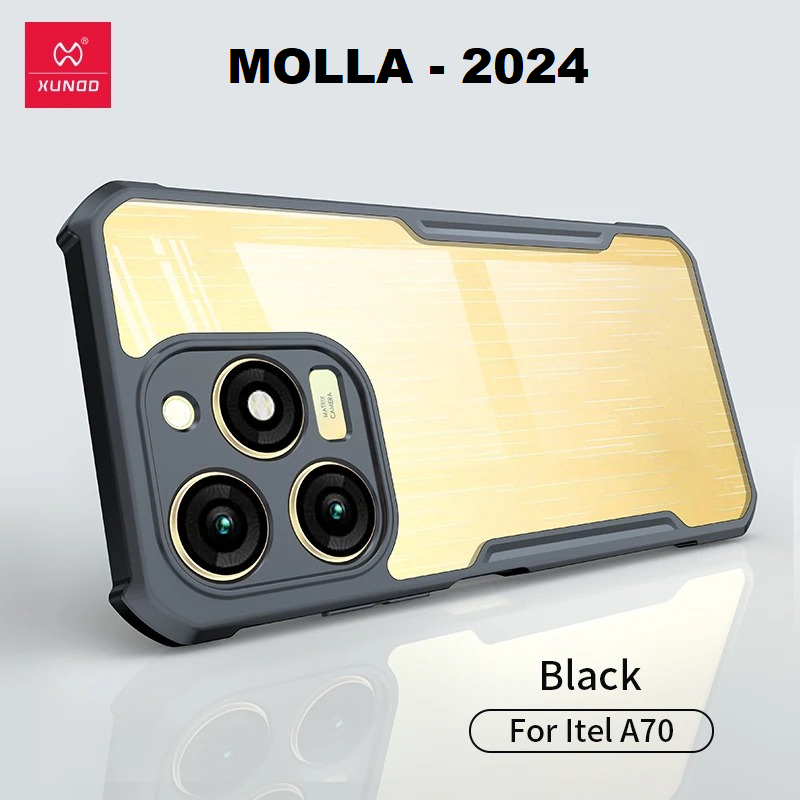 Picture of For Itel A70 Back Case Transparent Xundd Protective Camera Bump Protection Mobile Phone Back Cover Hard Silicon Case A665L Itel Awesome A70 Back Cover