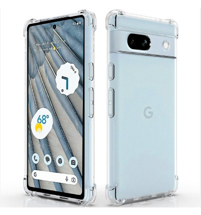 Picture of For Google Pixel 7A Back Case Phone Case Crystal Clear Ultra Thin Slim Fit Soft Tpu Transparent Rubber Back Cover GooglePixel7A Back Case Clear Soft Tpu Case For Pixel7A With Bump