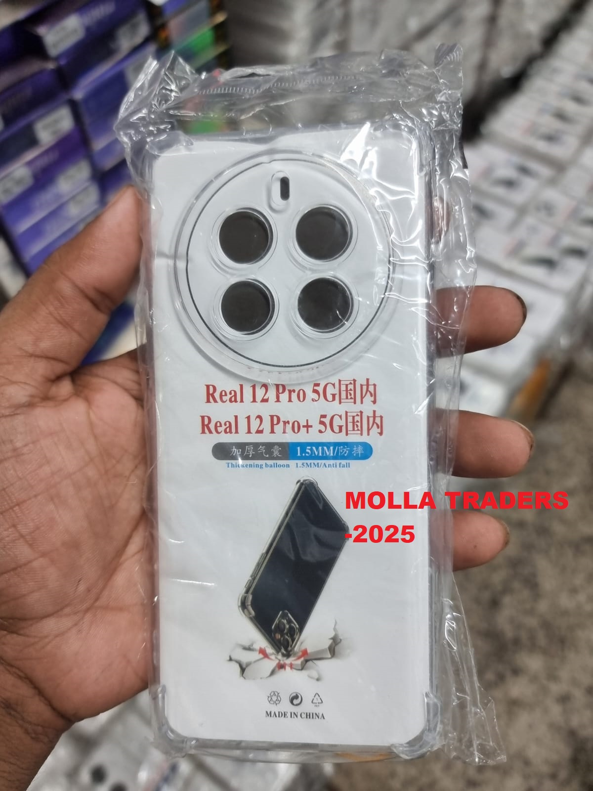 Picture of For Realme 12 Pro Plus 5G / Realme 12 Pro 5G  Transparent liquid Cristal clear long time useable soft premium protective back cover