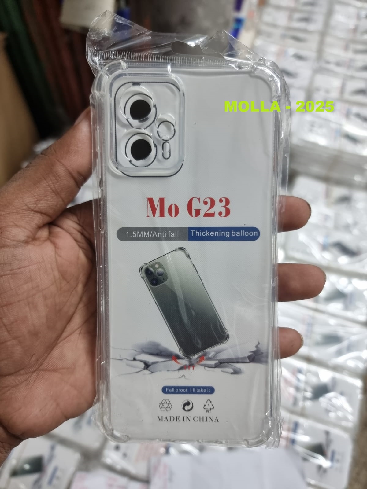 Picture of For Motorola Moto G13 / G23 Shockproof TPU Bumper Clear Soft Silicone Acrylic Mobile Phone Case [ Pani Cover ] Back Cover 1 Ratings