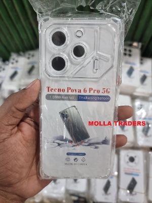 Picture of Tecno Pova 6 Pro 5G  Camera Lens Protection Soft TPU Transparent Edge Fashion Phone Case Shockproof Back Cover