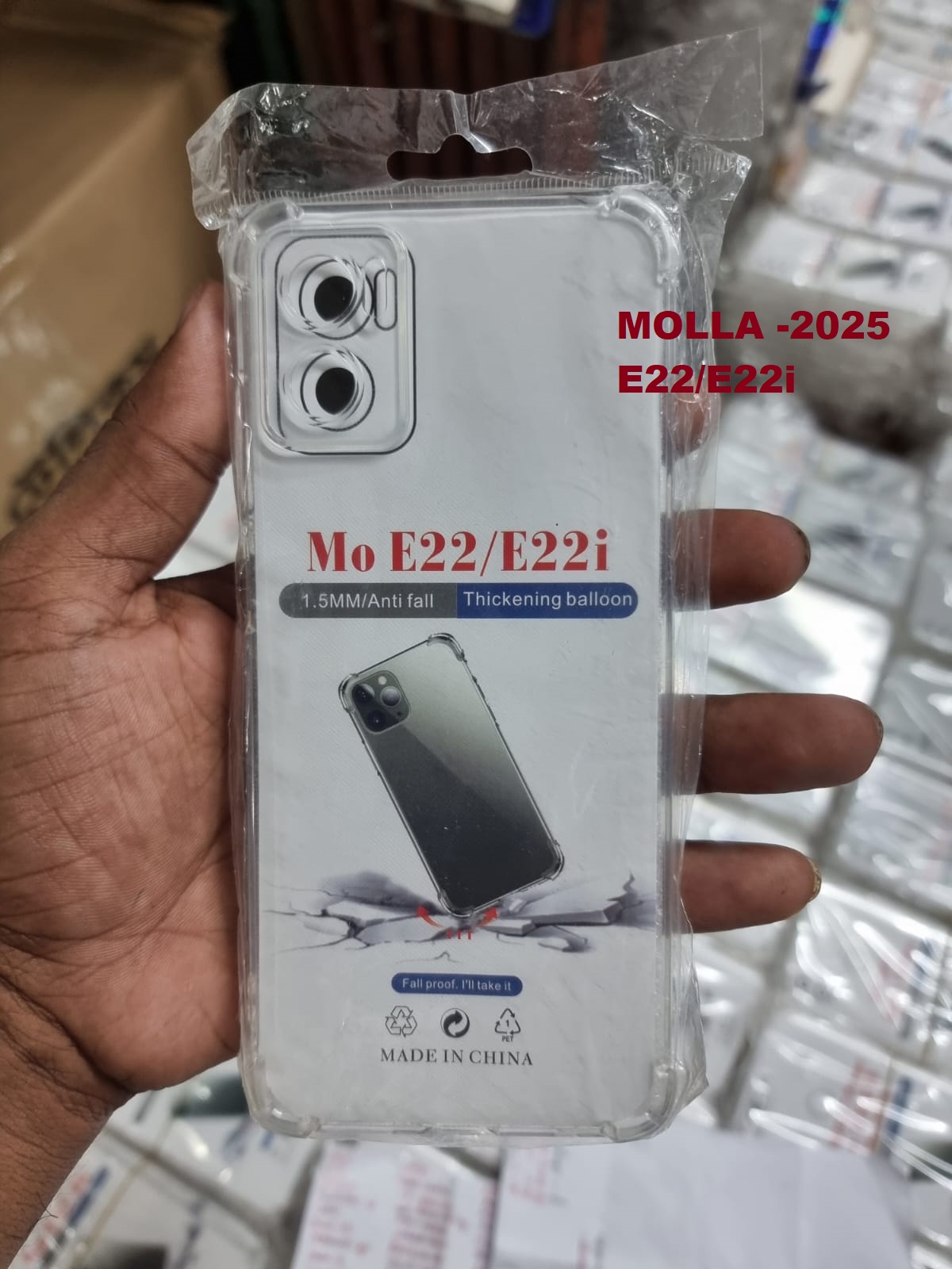 Picture of Shockproof Case for Motorola Moto  E22 / E22i  Phone Case Transparent Silicone TPU Soft Back Cov