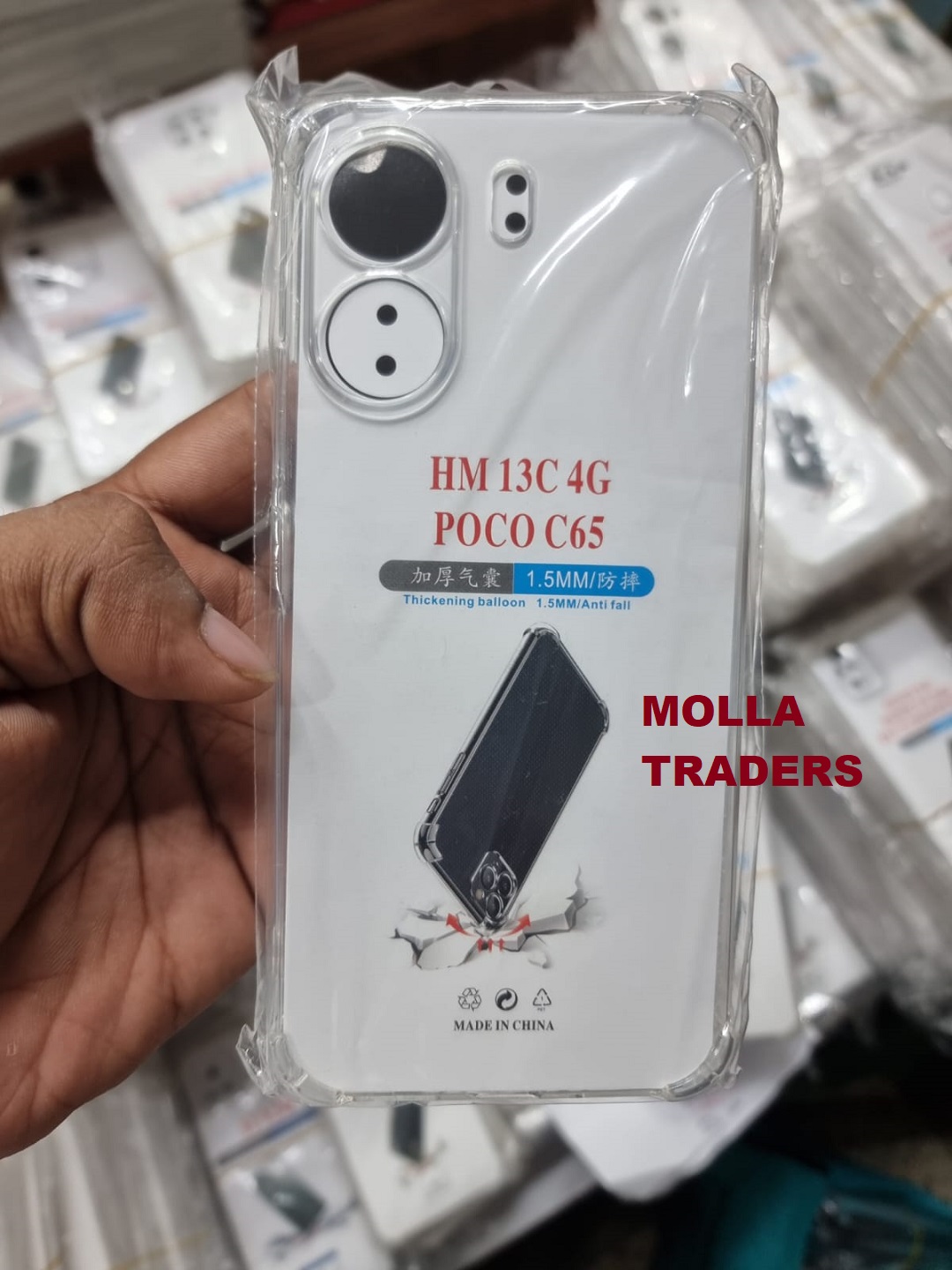 Picture of Xiaomi Redmi 13C 4G TPU Back Cover Shockproof Silicone Bumper - Transparent