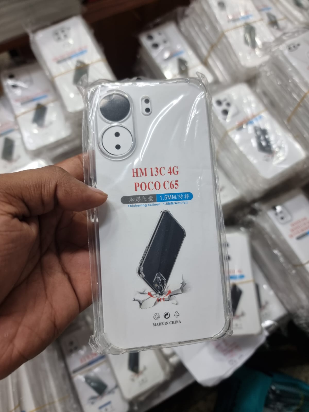 Picture of Xiaomi Redmi 13C 4G TPU Back Cover Shockproof Silicone Bumper - Transparent