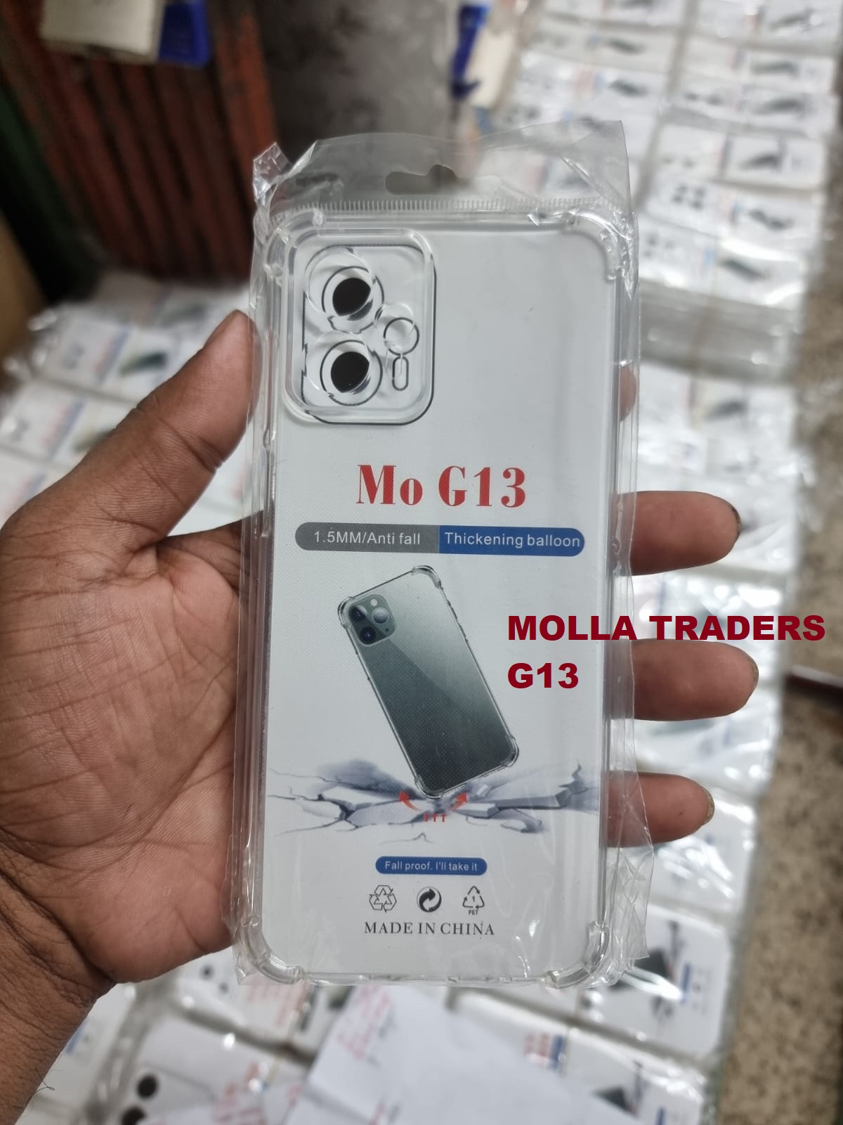 Picture of Motorola Moto G13 Premium Silicone Case Crystal Clear Soft TPU Ultra-Thin Transparent Flexible Protective Mobile Phone Back Cover