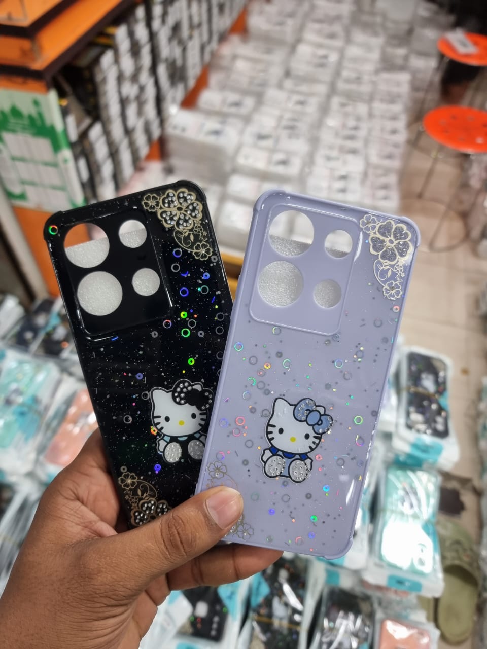 Picture of for Redmi Note 13 4G Back Cover Elegant Girl Pattern Cream Texture Wavy Soft Silicone Mobile Phone Covers