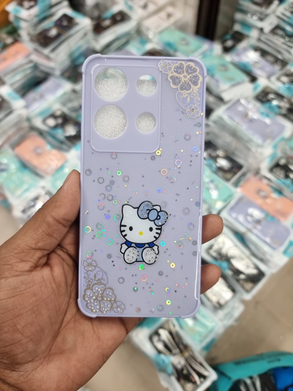 Picture of for Redmi Note 13 4G Back Cover Elegant Girl Pattern Cream Texture Wavy Soft Silicone Mobile Phone Covers