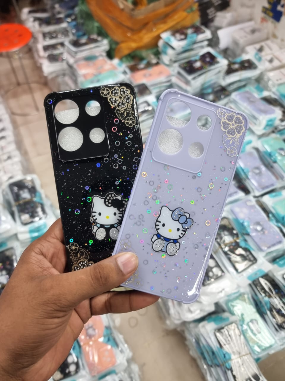 Picture of for Redmi Note 13 4G Back Cover Elegant Girl Pattern Cream Texture Wavy Soft Silicone Mobile Phone Covers