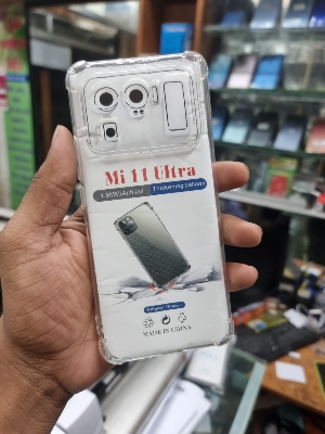 Picture of Xiaomi Mi 11 Ultra Premium Silicone Case Crystal Clear Soft Tpu Ultra-Thin Transparent Flexible Protective Mobile Phone Back Cover - Camera - Phone Back Cover (Back Case Cover For Smartphone)