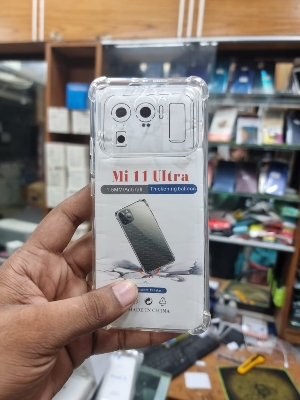 Picture of Xiaomi Mi 11 Ultra Premium Silicone Case Crystal Clear Soft Tpu Ultra-Thin Transparent Flexible Protective Mobile Phone Back Cover - Camera - Phone Back Cover (Back Case Cover For Smartphone)