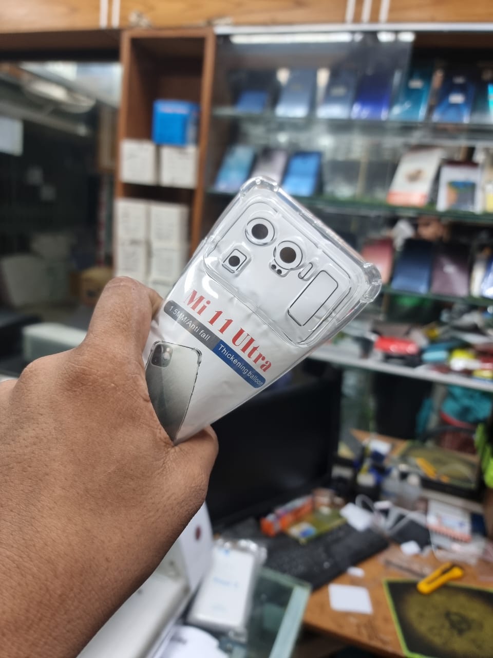 Picture of Xiaomi Mi 11 Ultra Premium Silicone Case Crystal Clear Soft Tpu Ultra-Thin Transparent Flexible Protective Mobile Phone Back Cover - Camera - Phone Back Cover (Back Case Cover For Smartphone)