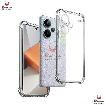 Picture of For Xiaomi Redmi Note 13 Pro Plus 5G - Premium Silicone Case Crystal Clear Soft TPU Ultra-Thin Transparent Flexible Protective Mobile Phone Back Cover With Side Bumper
