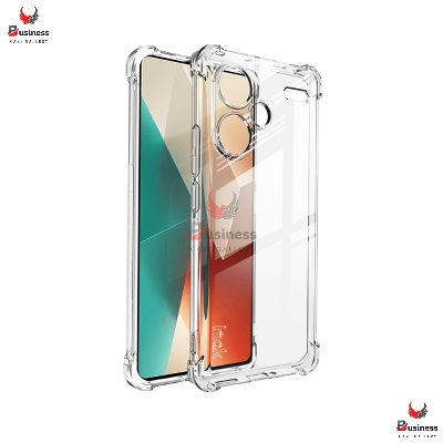 Picture of For Xiaomi Redmi Note 13 Pro Plus 5G - Premium Silicone Case Crystal Clear Soft TPU Ultra-Thin Transparent Flexible Protective Mobile Phone Back Cover With Side Bumper