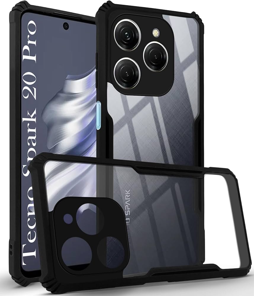 Picture of Tecno Spark 20 Pro Shockproof Case for Tecno Spark 20C 20 Phone Casing TPU Soft Anti-fall Back Cover