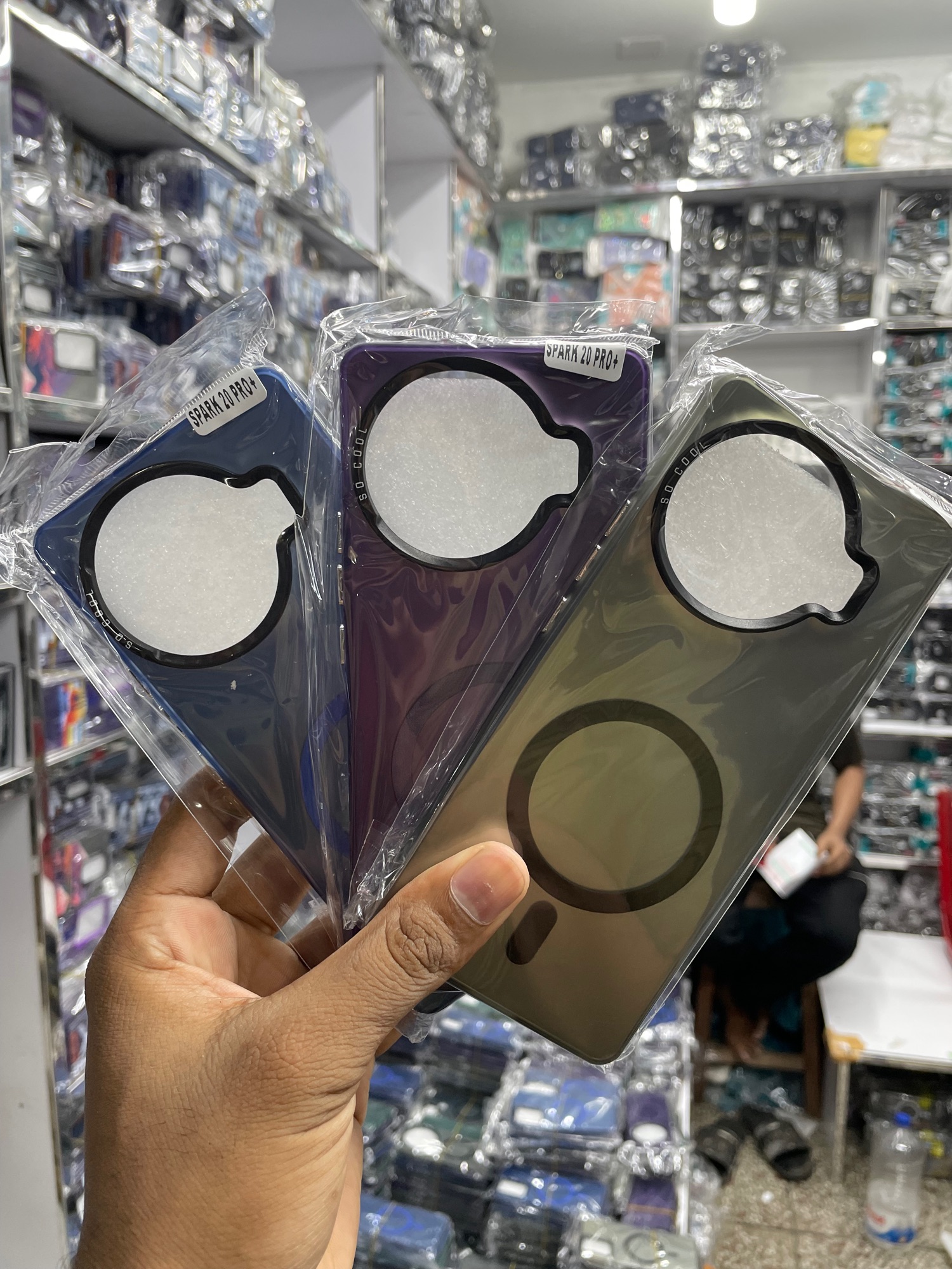 Picture of Tecno Spark 20 pro+ luxury macsafe so cool design mobile backcover