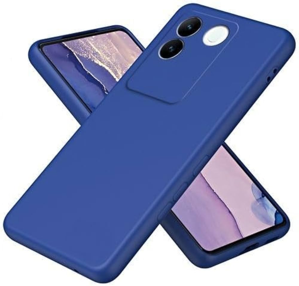 Picture of For Vivo iQOO Z7 Pro 5G Slim Matte Cover Liquid Silicone Stylish and Protective Back Cover Case for Your Device