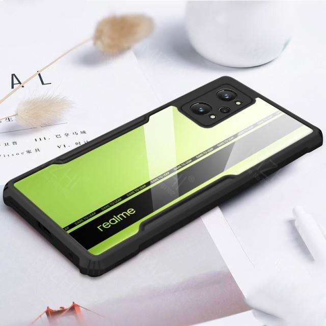 Picture of Realme Gt Neo 3T/Gt neo 2/Gt 2 5G /Q5 pro 5G Case Transparent Clear Airbag Protector Soft Frame Hard Armor Cover - Phone Back Cover