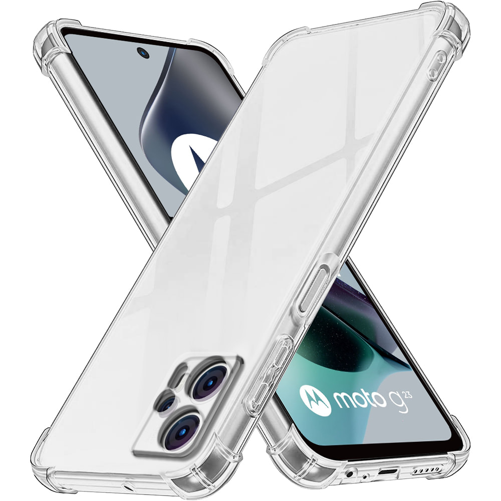 Picture of For Motorola Moto G13 / G23 Shockproof TPU Bumper Clear Soft Silicone Acrylic Mobile Phone Case [ Pani Cover ] Back Cover