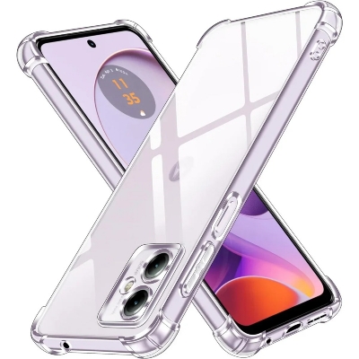 Picture of For Motorola Moto G14 4G Reinforced Shockproof Cushion Back Clear Hybrid Transparent Sof Tpu Back Cover For Motorola Moto G14 4G Phone Case