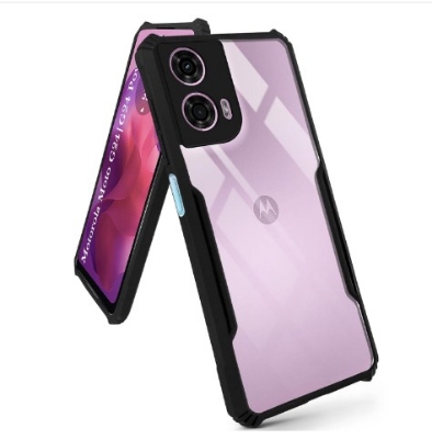 Picture of Motorola G24 / G24 Power Back Cover ShockProof Airbinger Longlasting Clear Transparent Hard Case With Camera Bump Protection Motorola G24 Power / G24 Back Case MotorolaG24