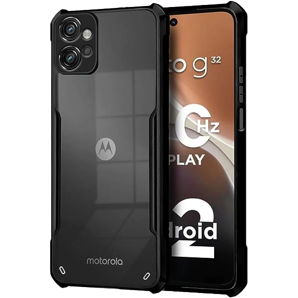 Picture of Xund Stylish Cases For Motorola Moto G32 Luxury Raised Edges Protect Camera And Screen Xund Shockproof Transparent Durable And Reliable Clear Phone Back Covers
