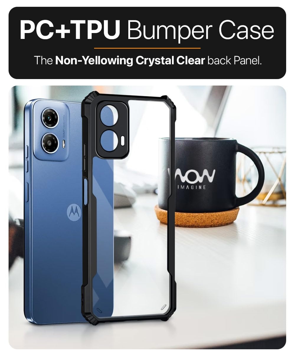 Picture of For Motorola Moto G34 5G Transparent Premium Quality Back Cover Phone Case