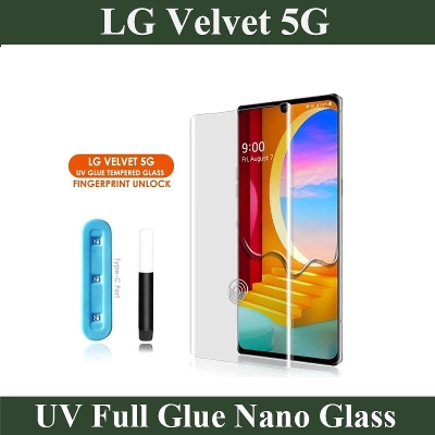 Picture of LG Velvet 5G Full HD Curved Edge Liquid UV Tempered Glass Screen Protector