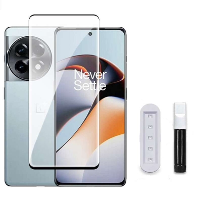 Picture of Oneplus 11R Mossily Full HD Curved Edge Liquid UV Tempered Glass Screen Protector