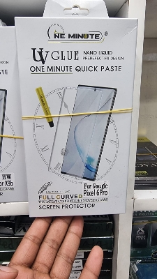 Picture of For Google Pixel 6 Pro One Minute UV Glass Light Adhesive Full Glue Curved Glass Screen Protector Transparent