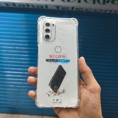 Picture of Motorola Moto G51 5G Premium Silicone Case Crystal Clear Soft TPU Ultra-Thin Transparent Flexible Protective Mobile Phone Back Cover