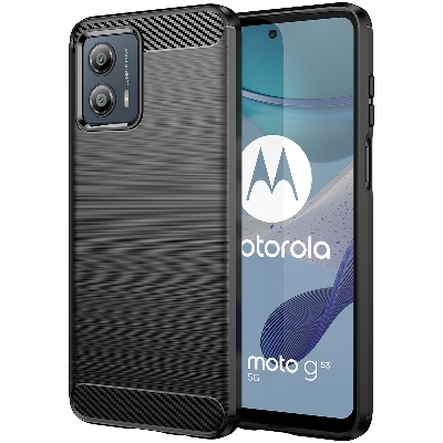 Picture of For Motorola Moto G53 / Moto G53Y/G53J / Moto G53S 5G/G53G Case Carbon Fiber TPU Shockproof Soft Silicone Phone Cover