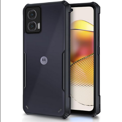 Picture of For Motorola Moto G53 Luxury Xunddu Transparent Case Reinforced Corner With Shock-Proof Bumper Full Air Protection Phone Back Cover