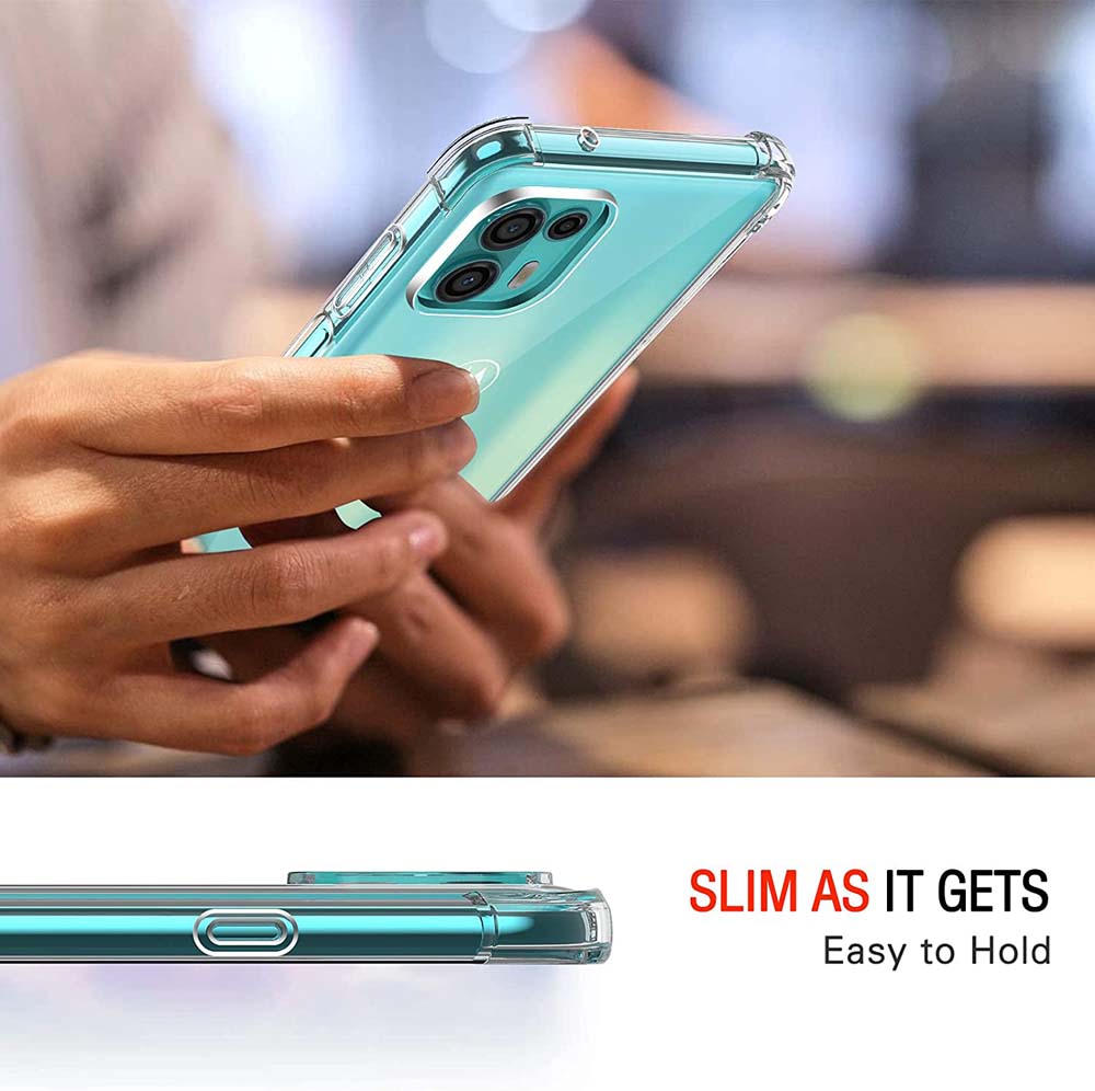 Picture of For Motorola Moto G72 Crystal Silicone Clear Transparent Shockproof Back Cover Phone case