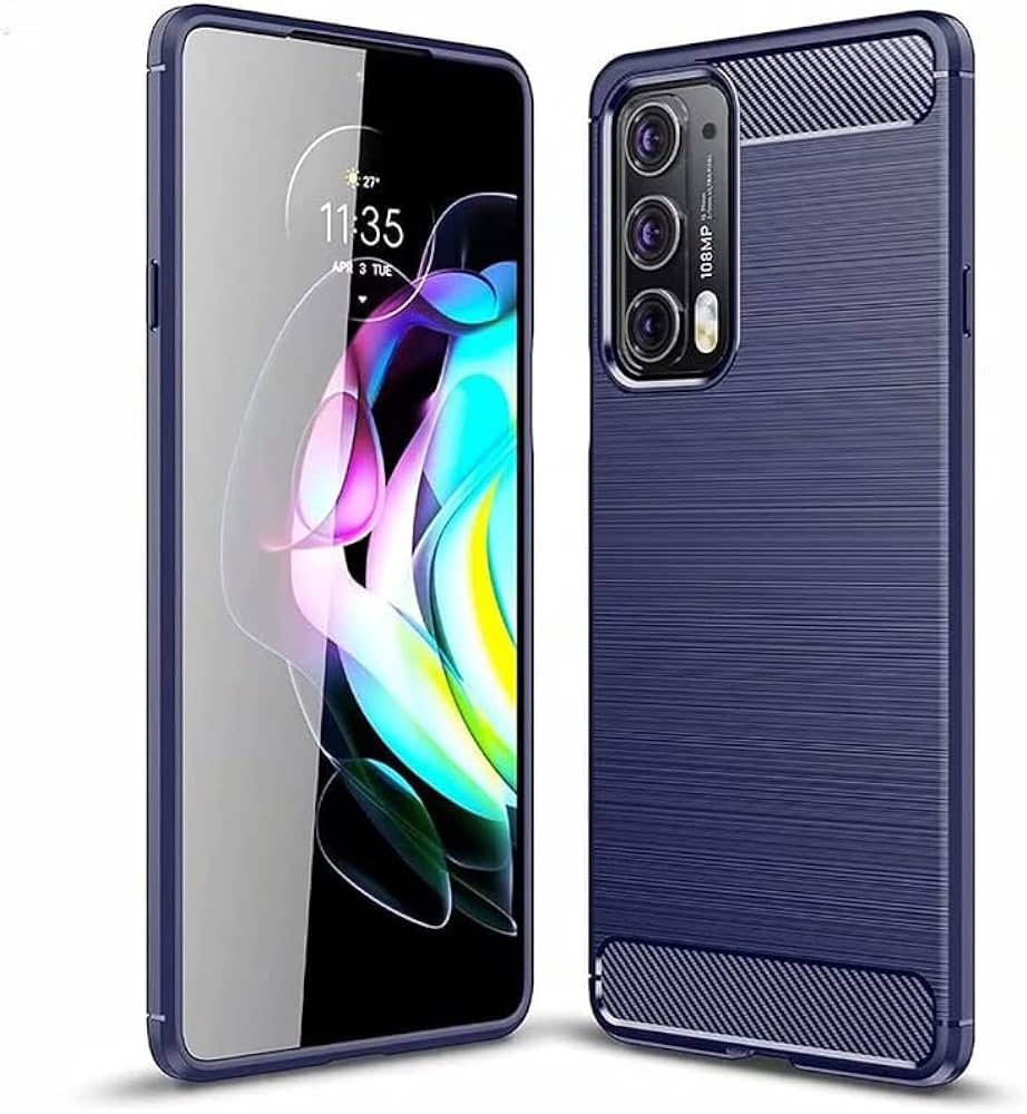 Picture of For Motorola Edge 20 Pro New Carbon Fiber Soft Silicon Case Back Cover