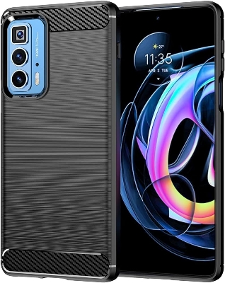 Picture of For Motorola Edge 20 Pro New Carbon Fiber Soft Silicon Case Back Cover
